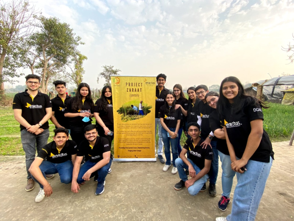 Students of Enactus DCAC empowers farmer through project Zaraat